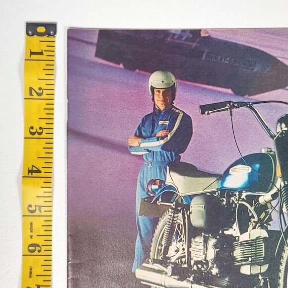 Harley Davidson Sprint 350 Print Ad Motorcycle Garage Wall Art 1969 Full Color - Picture 2 of 6
